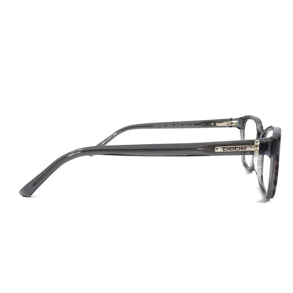 Bebe Eyeglasses Frames BB5126 001 JET Brown Grey Brown Tortoise 53-17-135